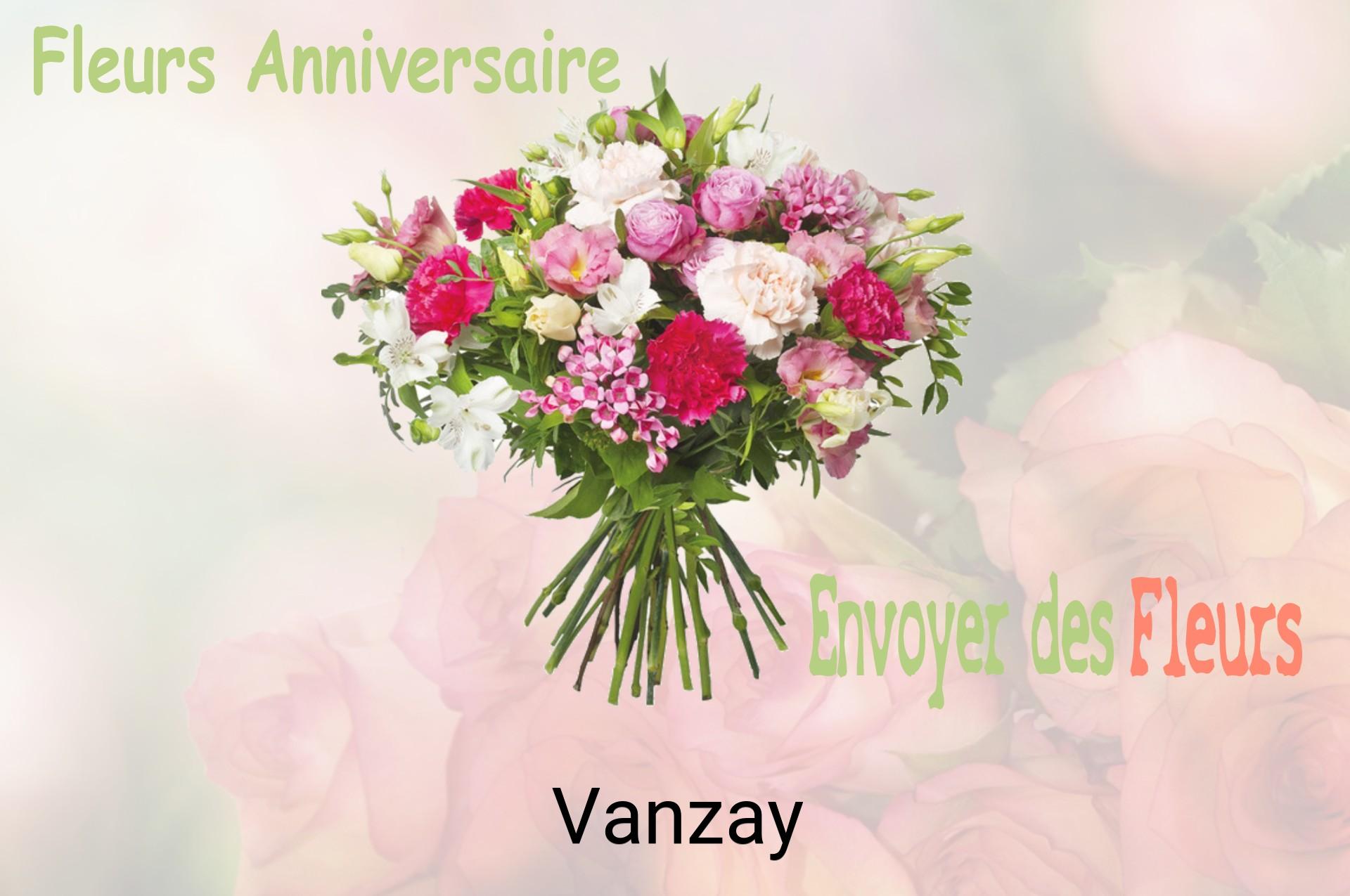 Bouquet de fleurs d’anniversaire livré à Vanzay